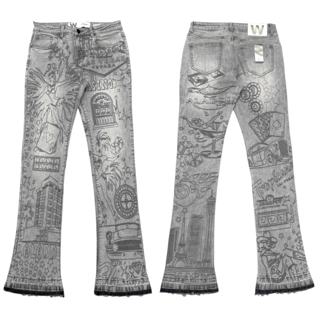 Waimea Stacked Jean Bleach Wash