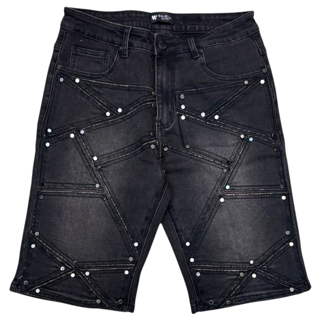 Waimea Denim Short Jet Black