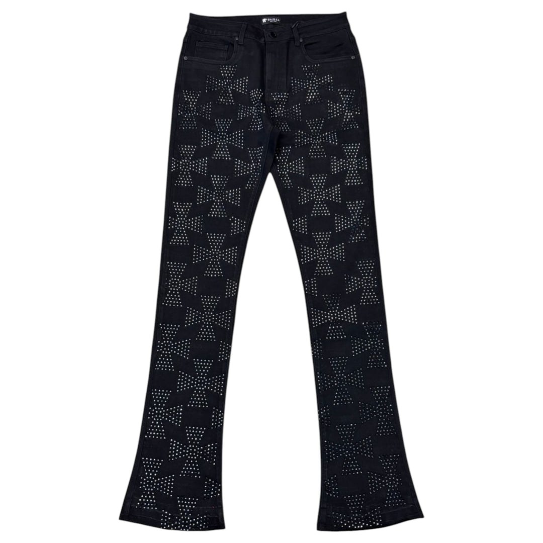 Waimea Stacked Jean Jetblack