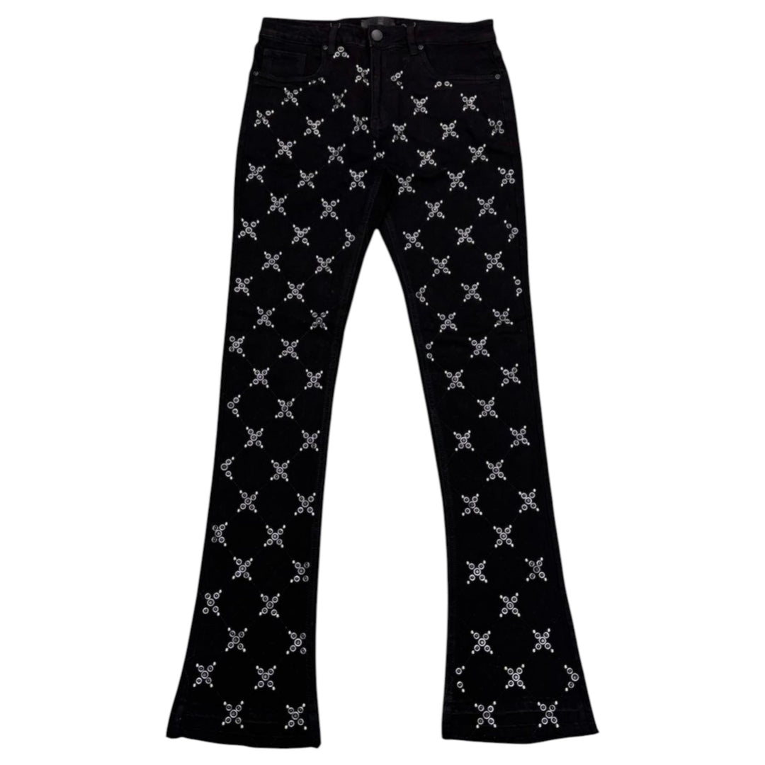 Waimea Stacked Jean Black