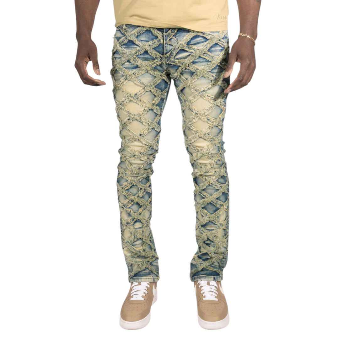 Makobi Rinaldi Denim Jean Dirt Wash Big & Tall