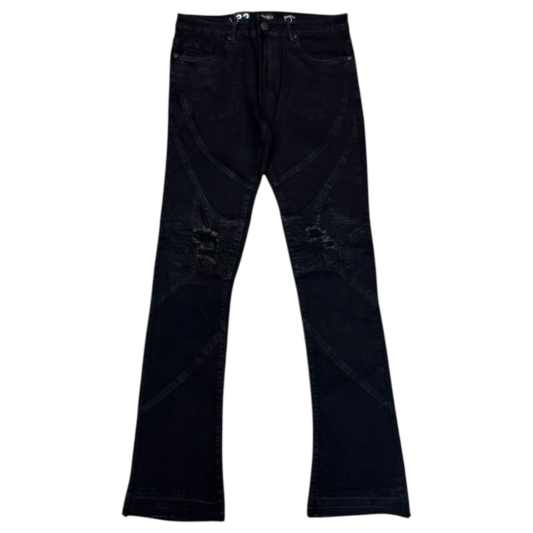 Waimea Stacked Jean Black
