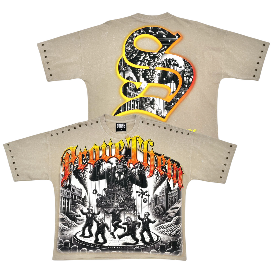 Stray Prove Them Crop Tee Desert