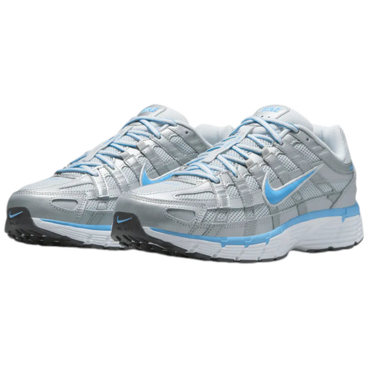 Nike P-6000 Metallic Pure Platinum And Blue