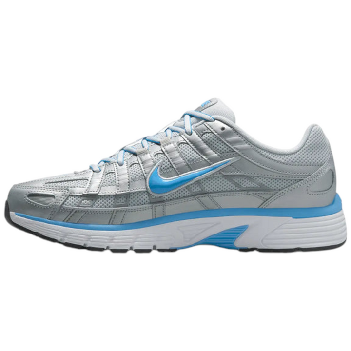 Nike P-6000 Metallic Pure Platinum And Blue