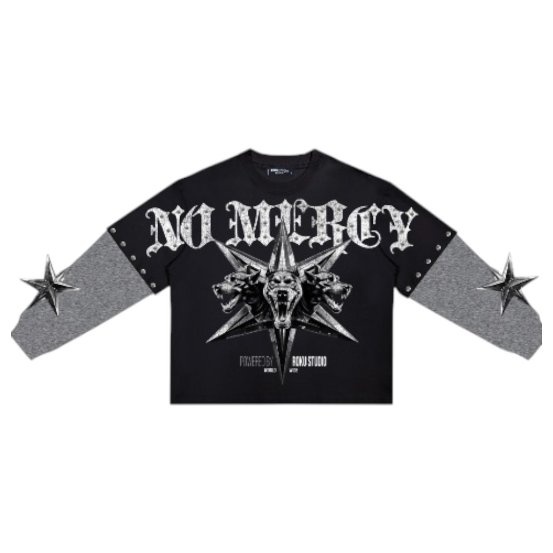 Roku No Mercy Twofer Long Sleeve Shirt Black