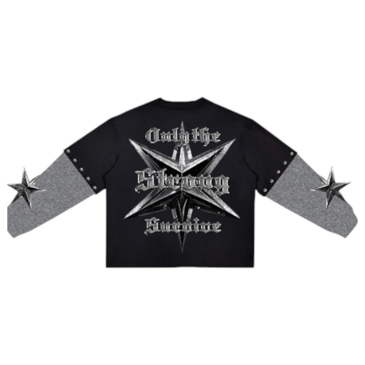 Roku No Mercy Twofer Long Sleeve Shirt Black
