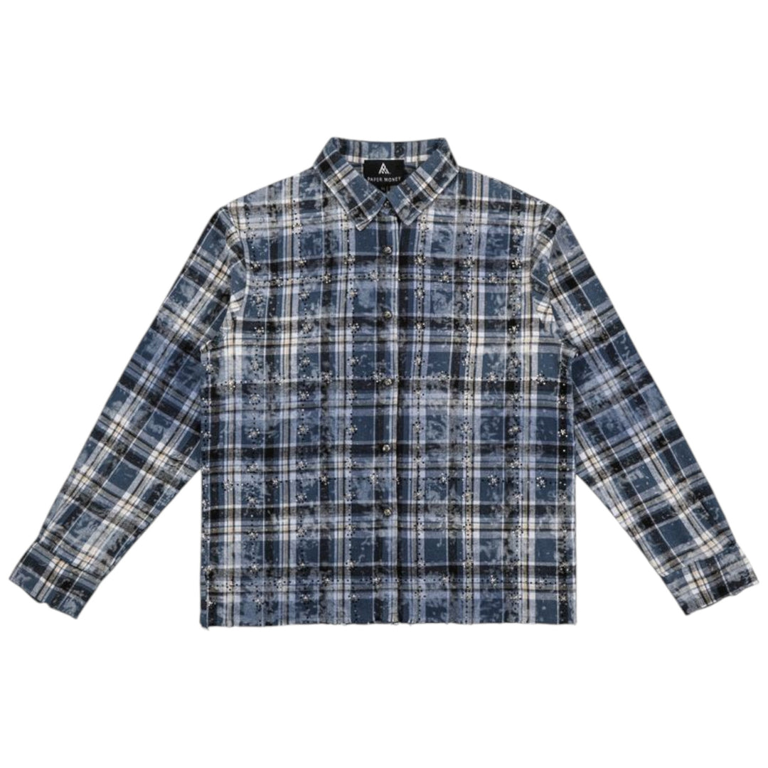 Paper Money Flannel Button Up