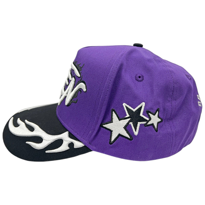 Juren No Risk No Reward Purple Trucker Hat