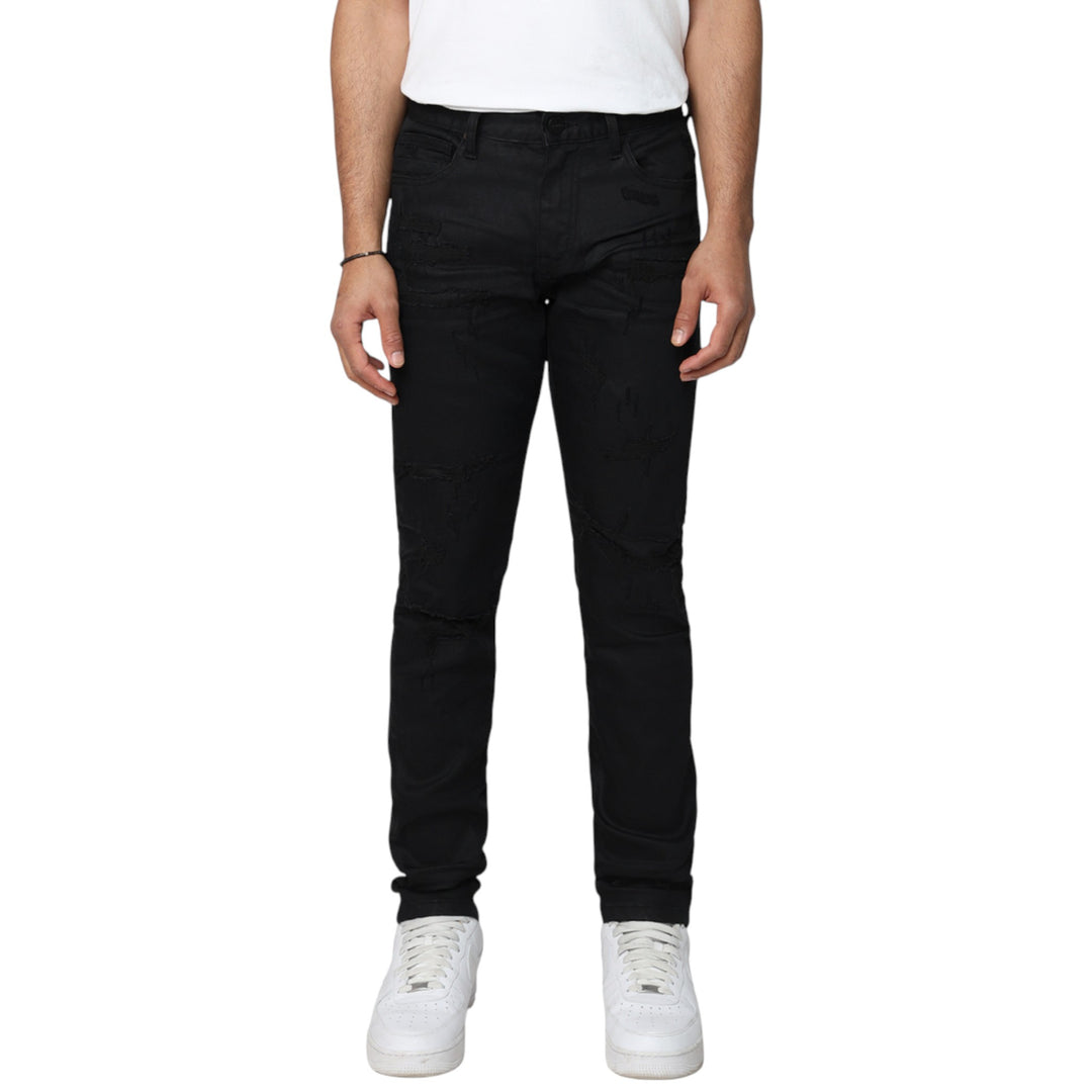 Smoke Rise Vintage Wash Slim Jean Jet Black