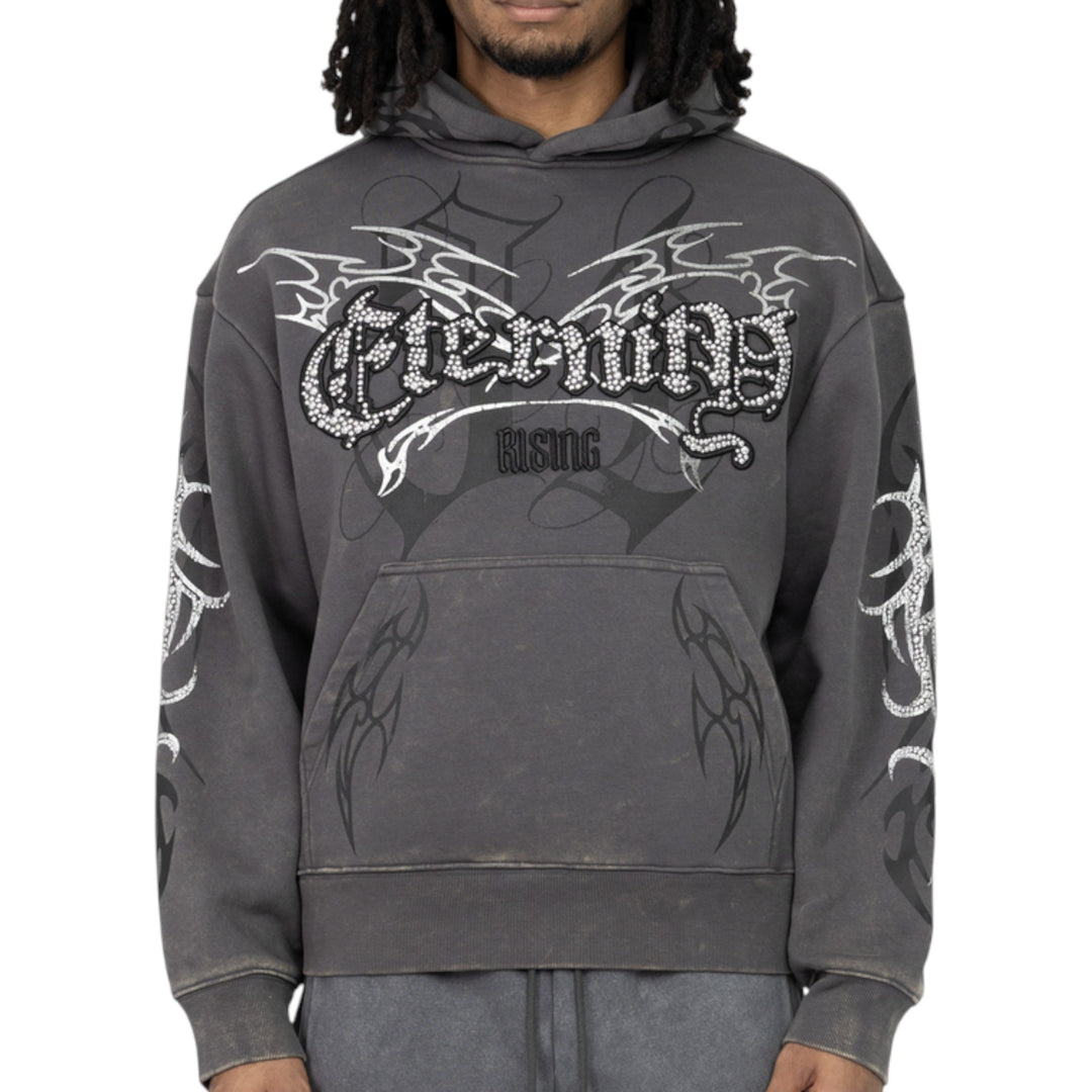 Smoke Rise Eternity Oversize Hoodie Asphalt