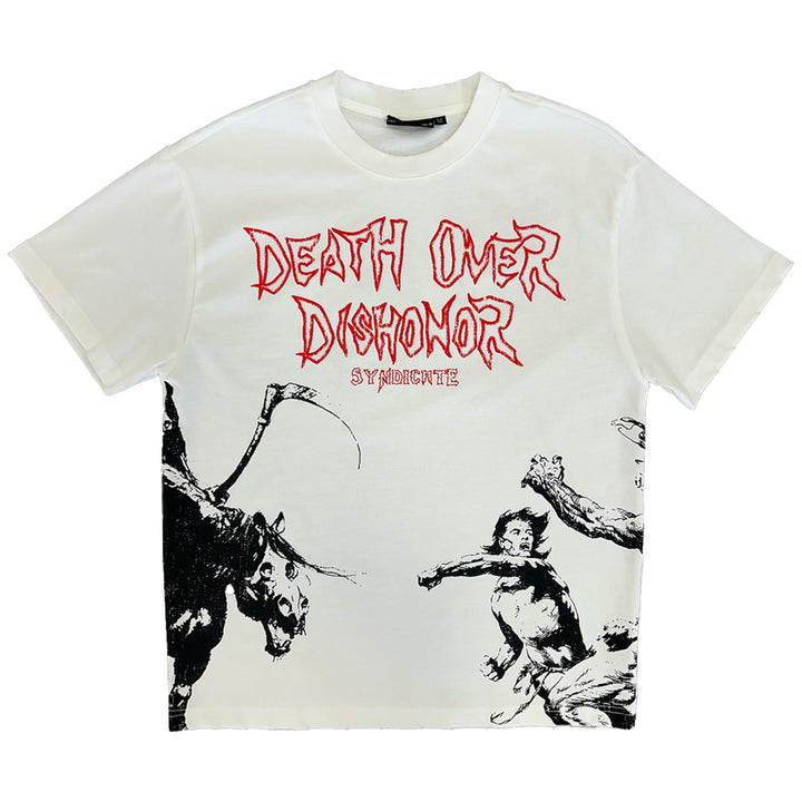 The Syndicate Dishonor Tee White With Red
