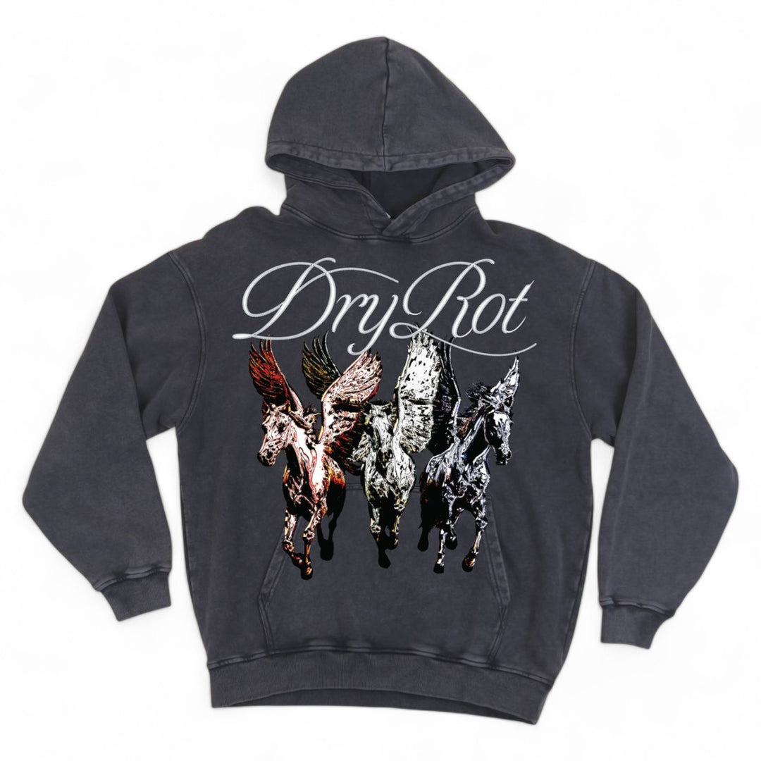 Dry Rot Pegasus Hoodie Black