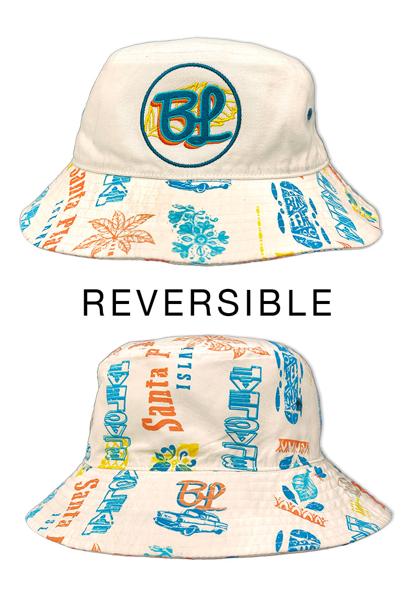 Blac Leaf Santa Planta Reversible Bucket Hat