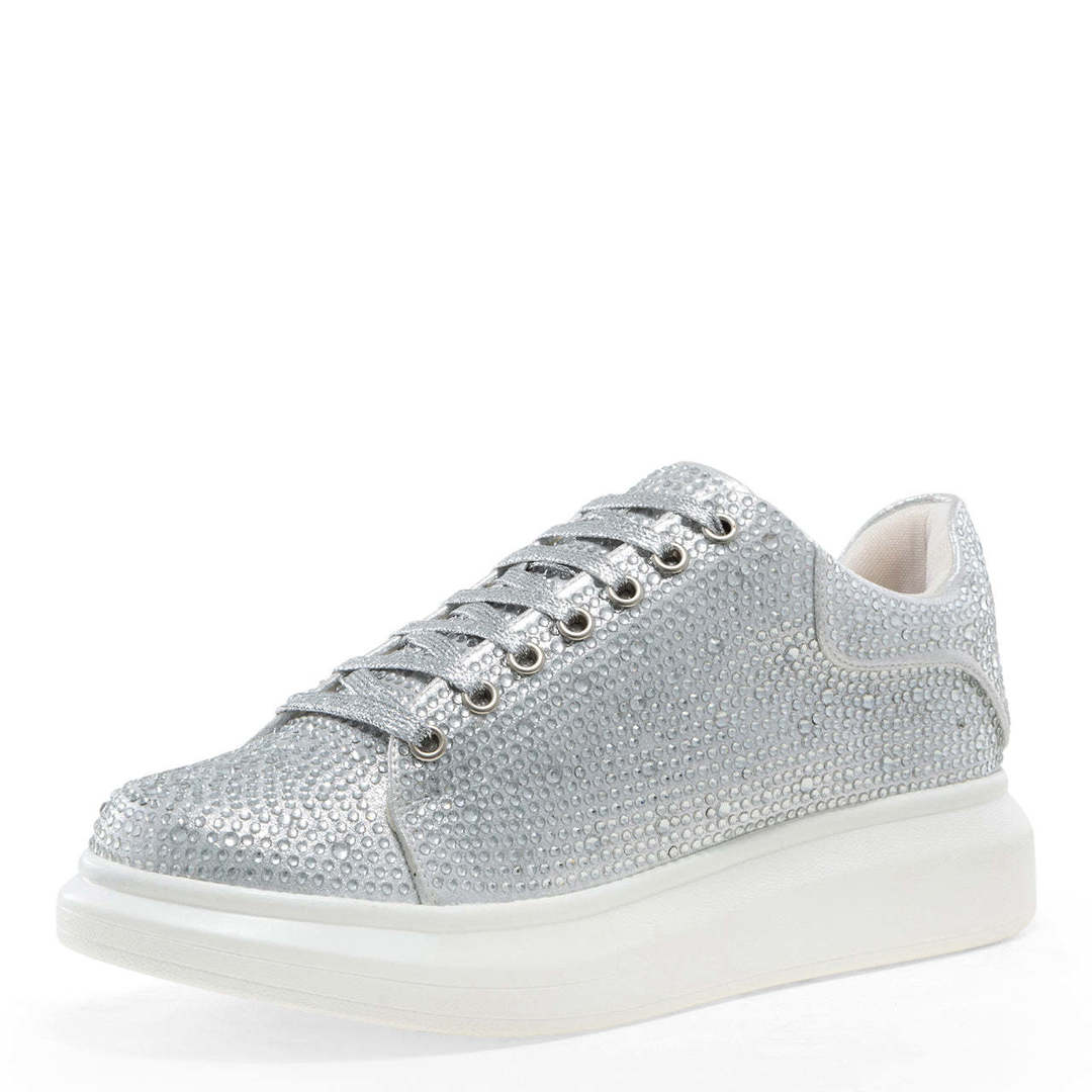 J75 Slick All Over Stone Sneaker Silver