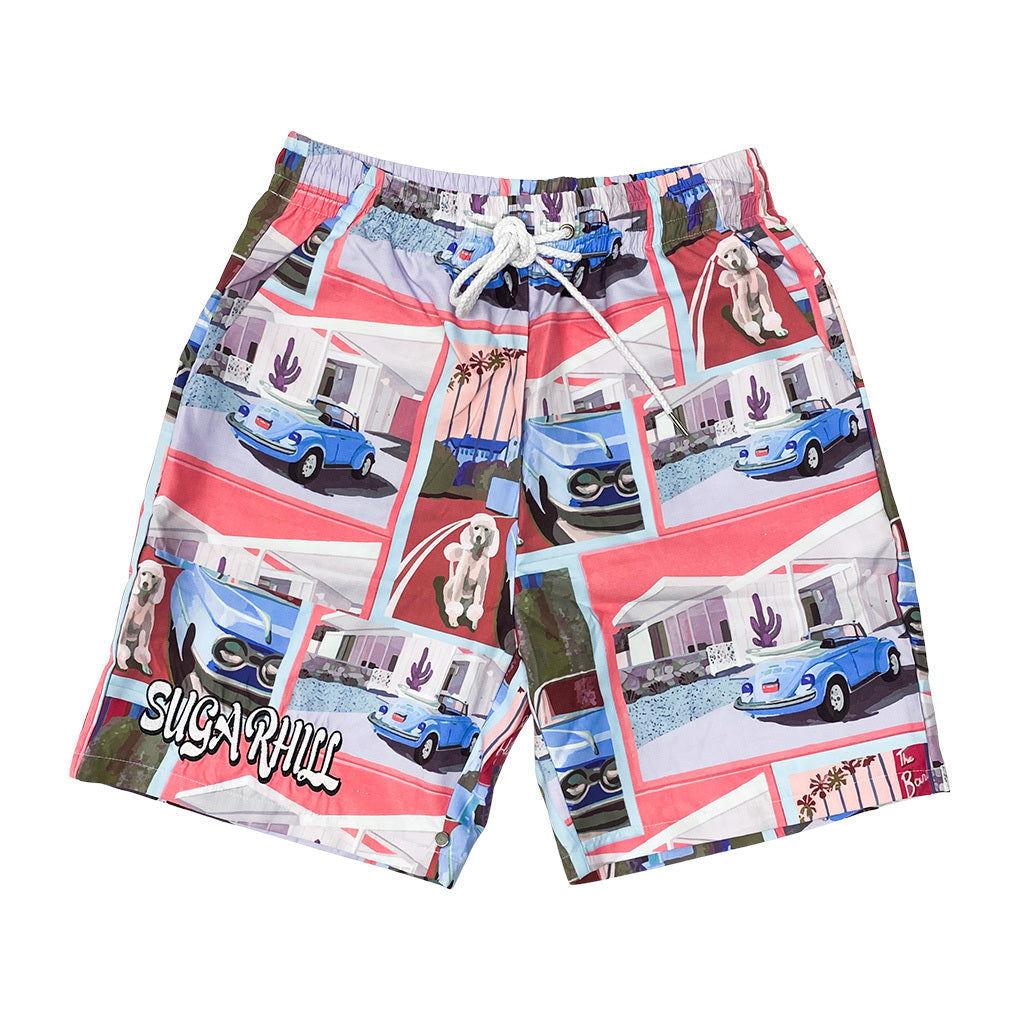 Sugarhill Beverly Hills Cabana Shorts Blue