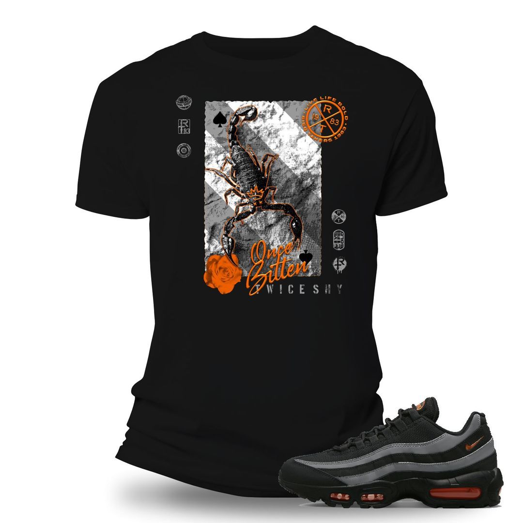 Risq Takers Once Bitten T-Shirt Orange/Black