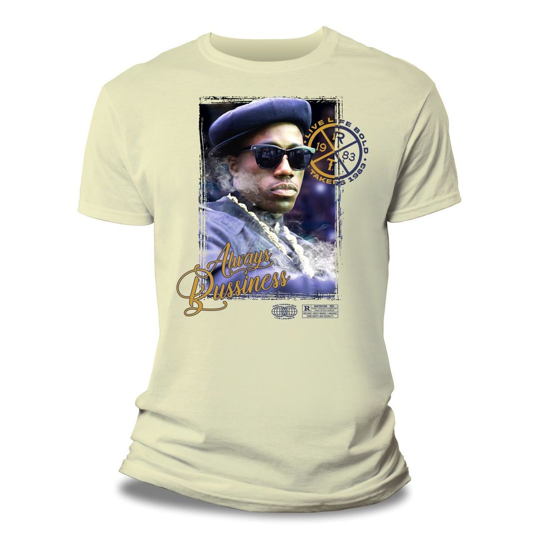 Risq Takers Always Business T-Shirt Natural
