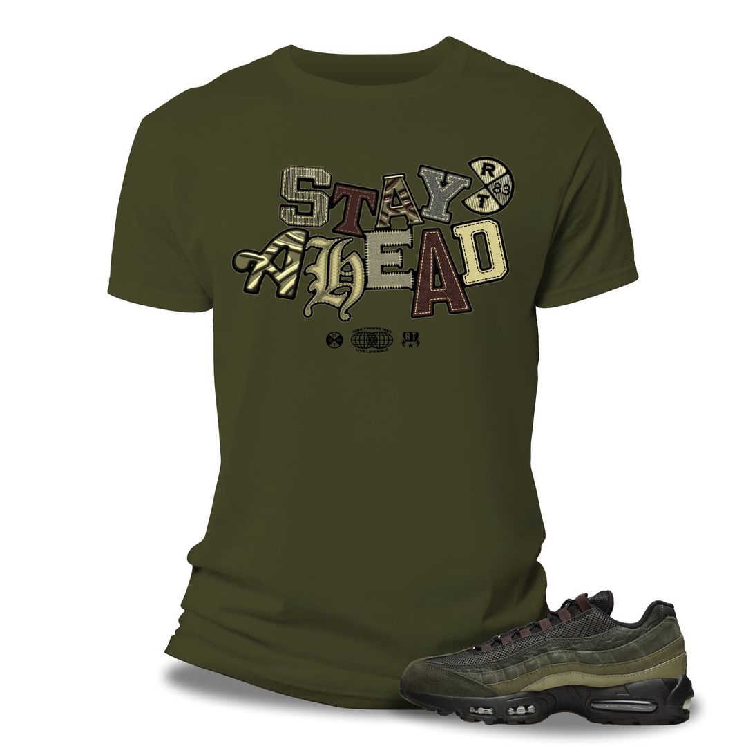 Risq Takers Stay Ahead Tee Green