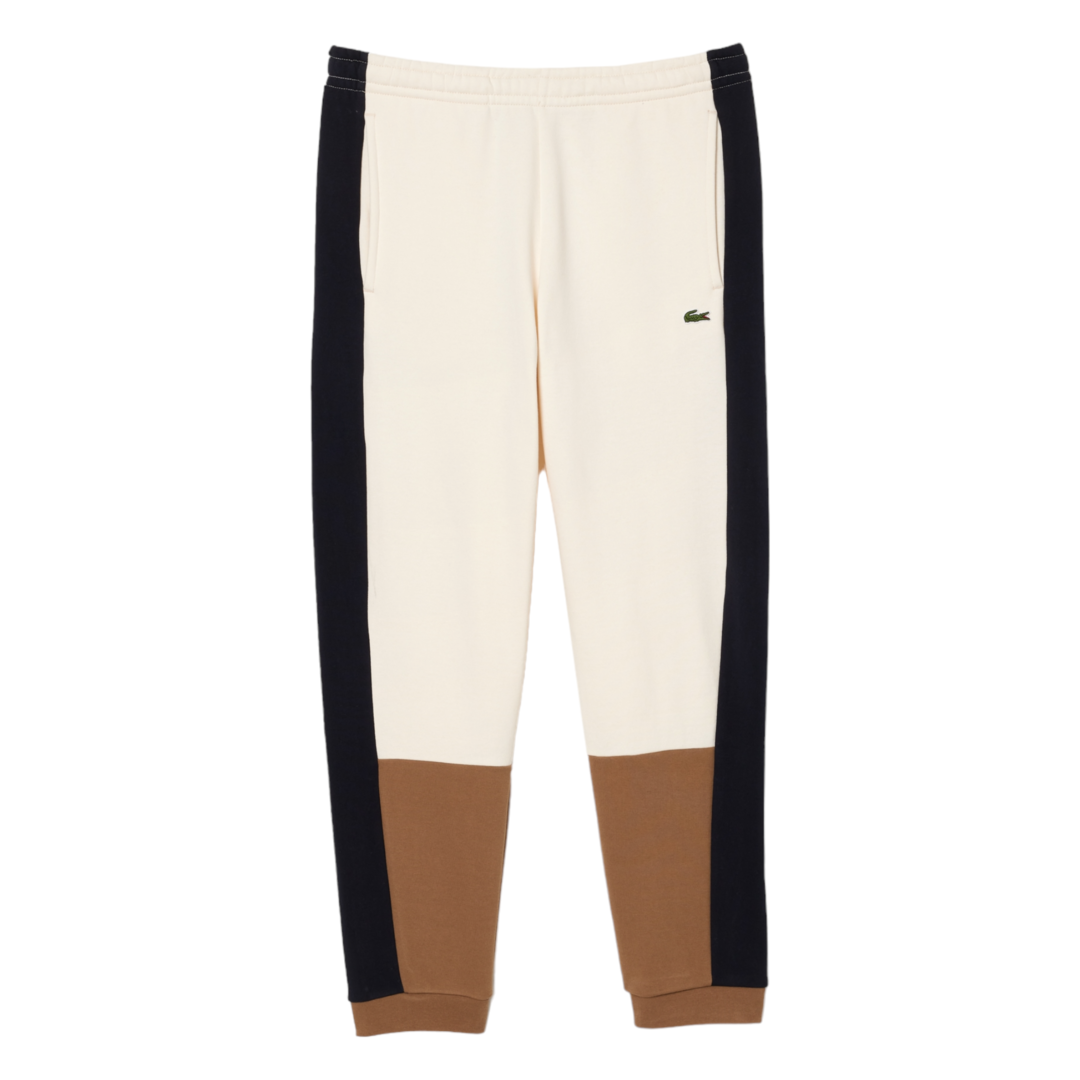 LACOSTE Regular Fit Colorblock Joggers NATURAL