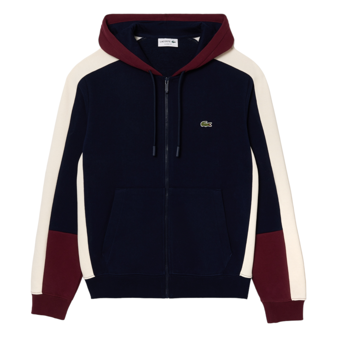 Lacoste Colorblock Hoodie Navy
