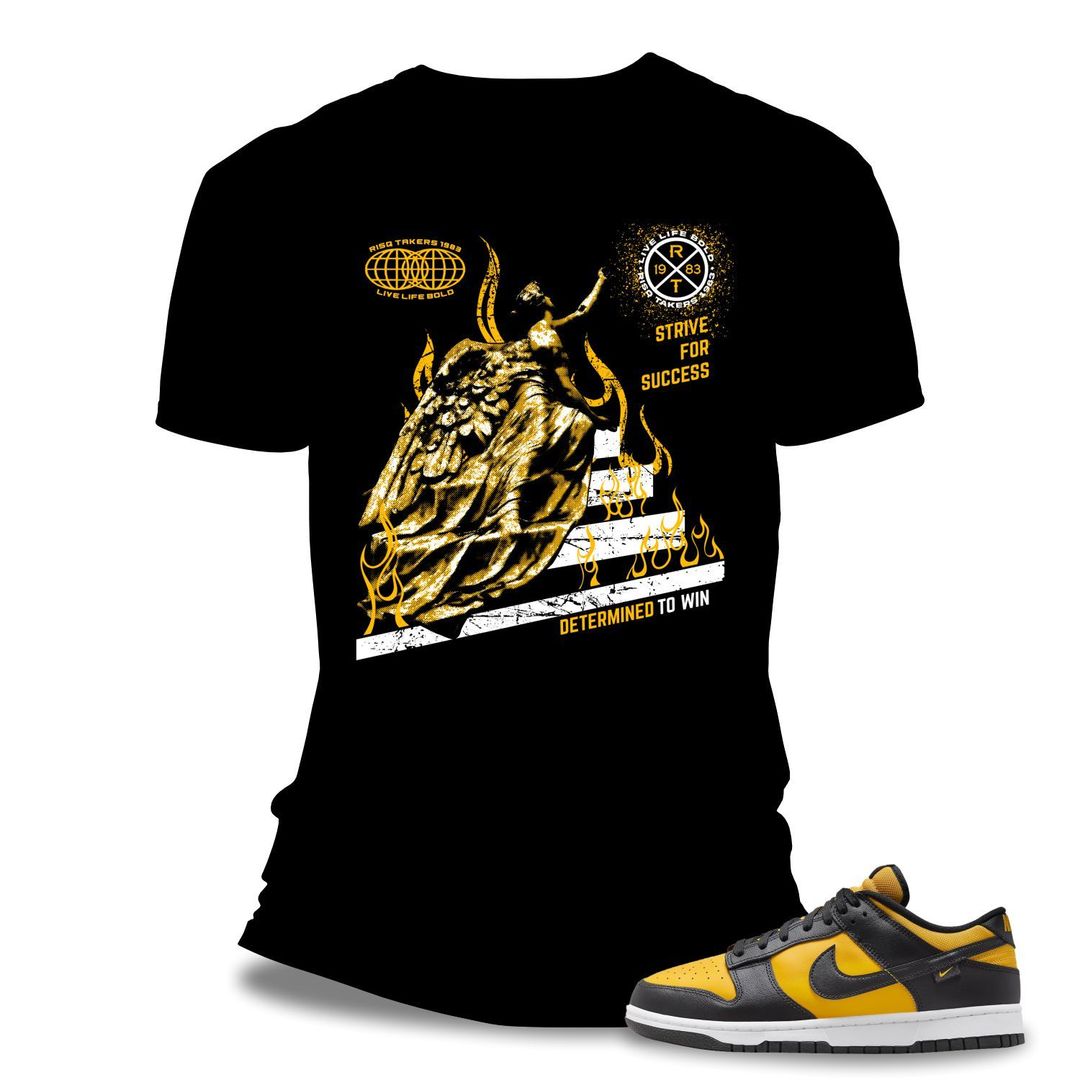 Risq Takers Strive 4 Success Tee Blk/Ylw