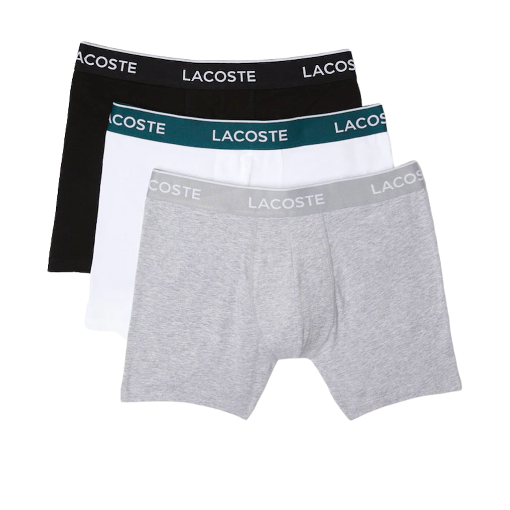 Lacoste Lettered Waist Stretch Cotton Boxers 3 Pack