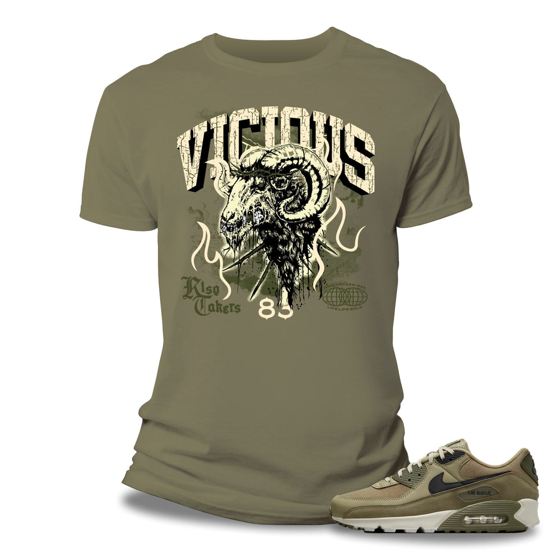 Risq Takers Vicious Tee Green