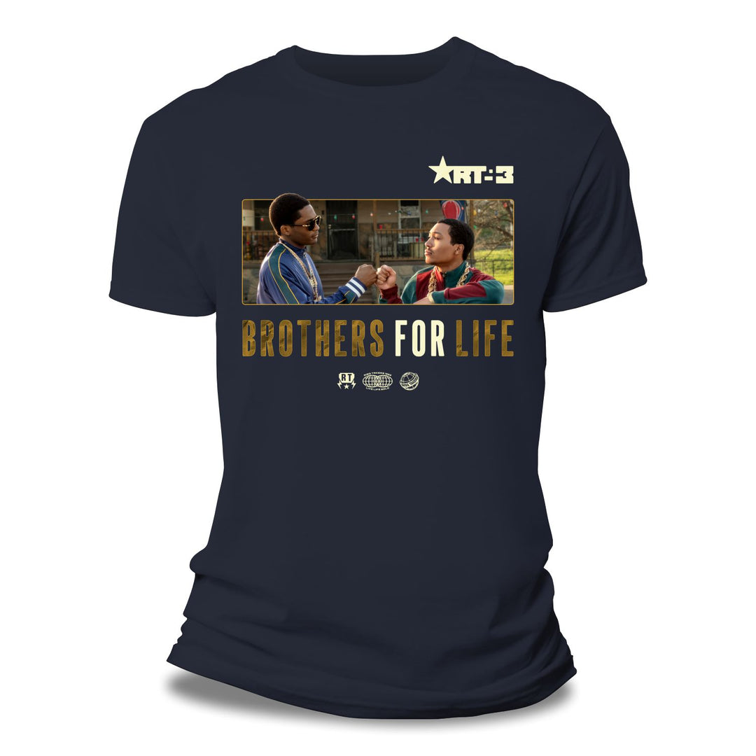 Risq Takers Brothers For Life Tee Navy
