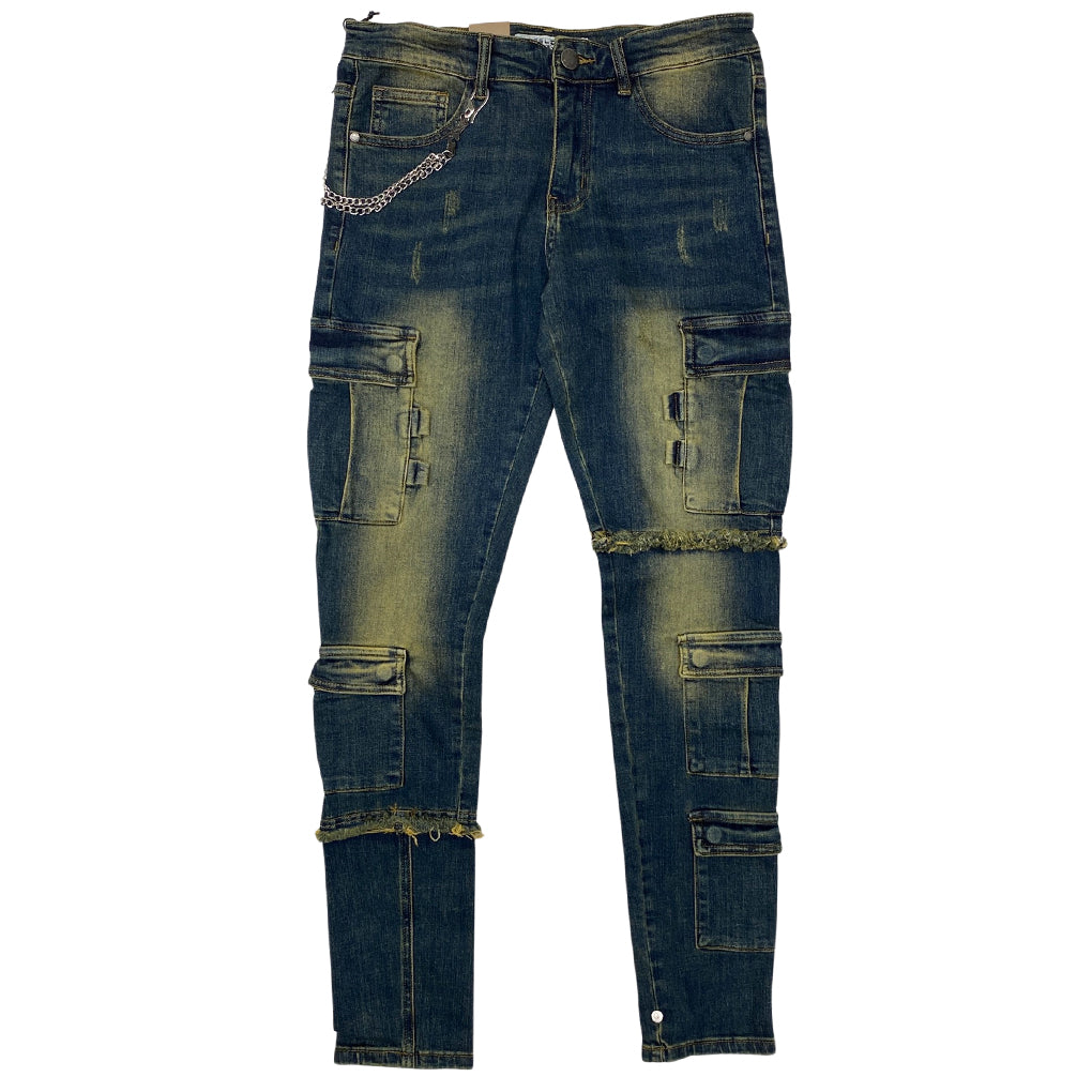 Reelistik Imperial Cargo Denim Tan Blue