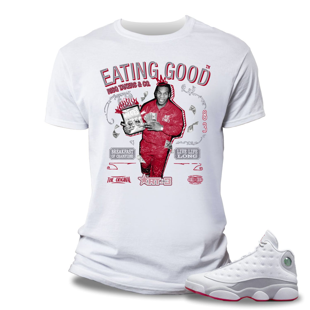 Risq Takers Eating Good Tee White