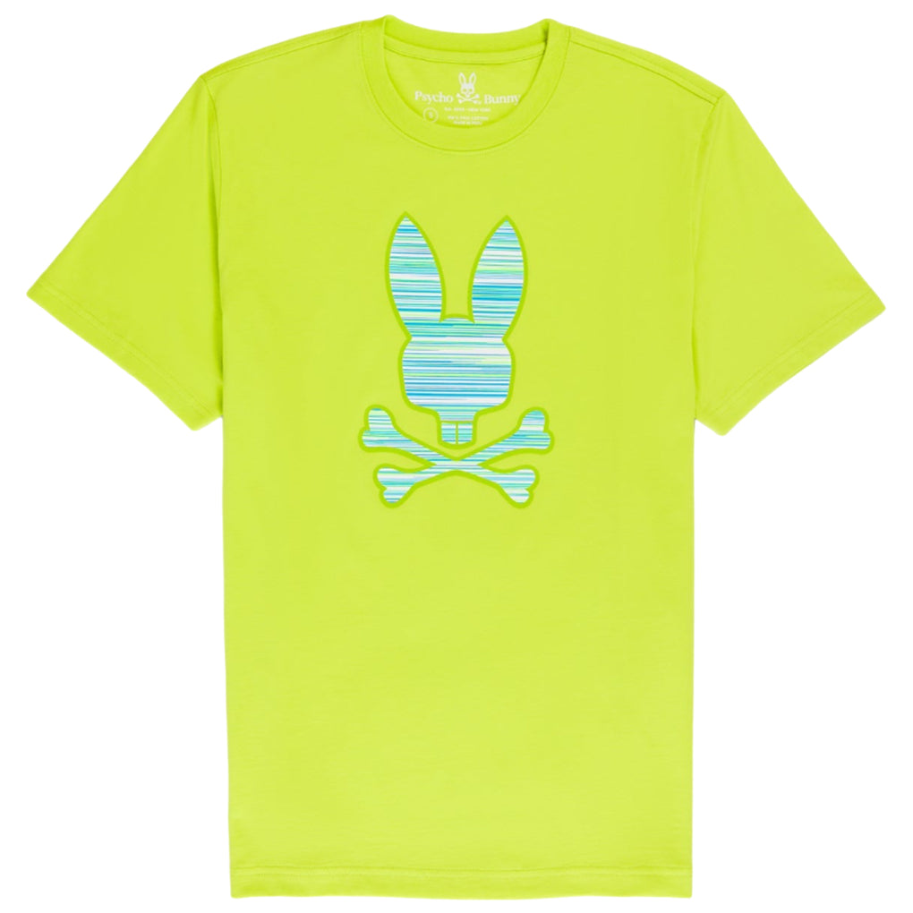 Psycho Bunny Newell Graphic Tee Lime Green