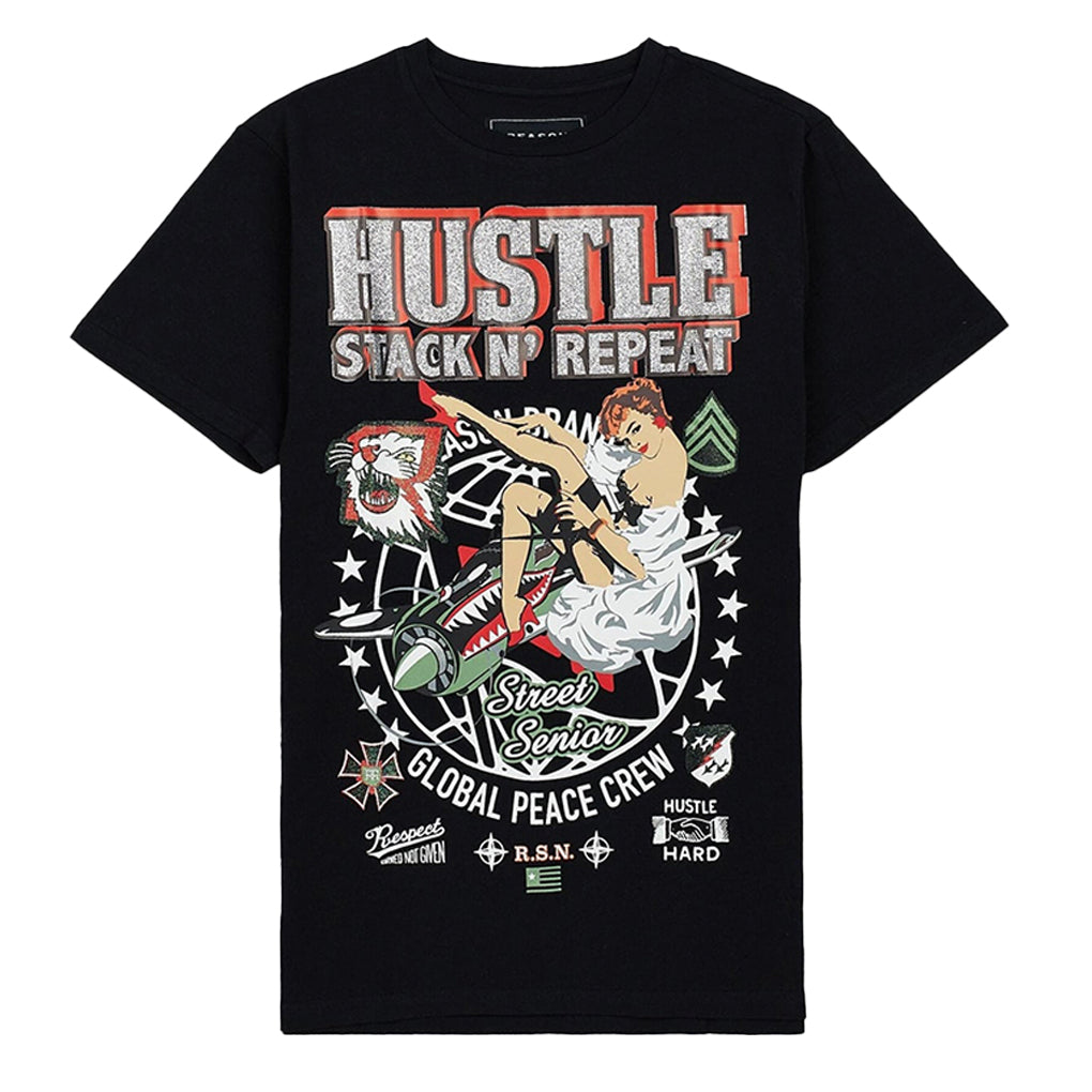 Reason Hustle Tee Black