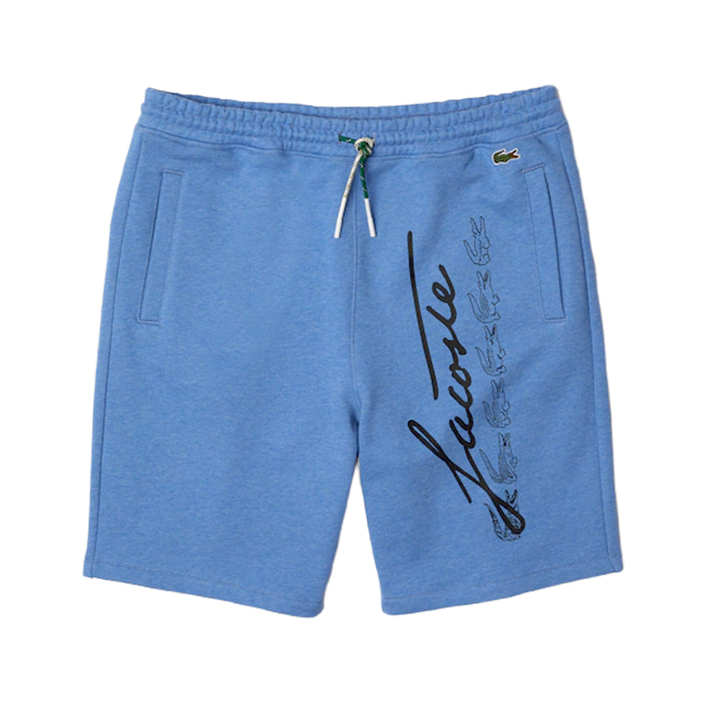 Lacoste Signature Solid Short Blue