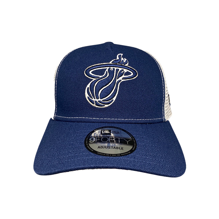 New Era 940 Miami Heat Trucker Hat Stone