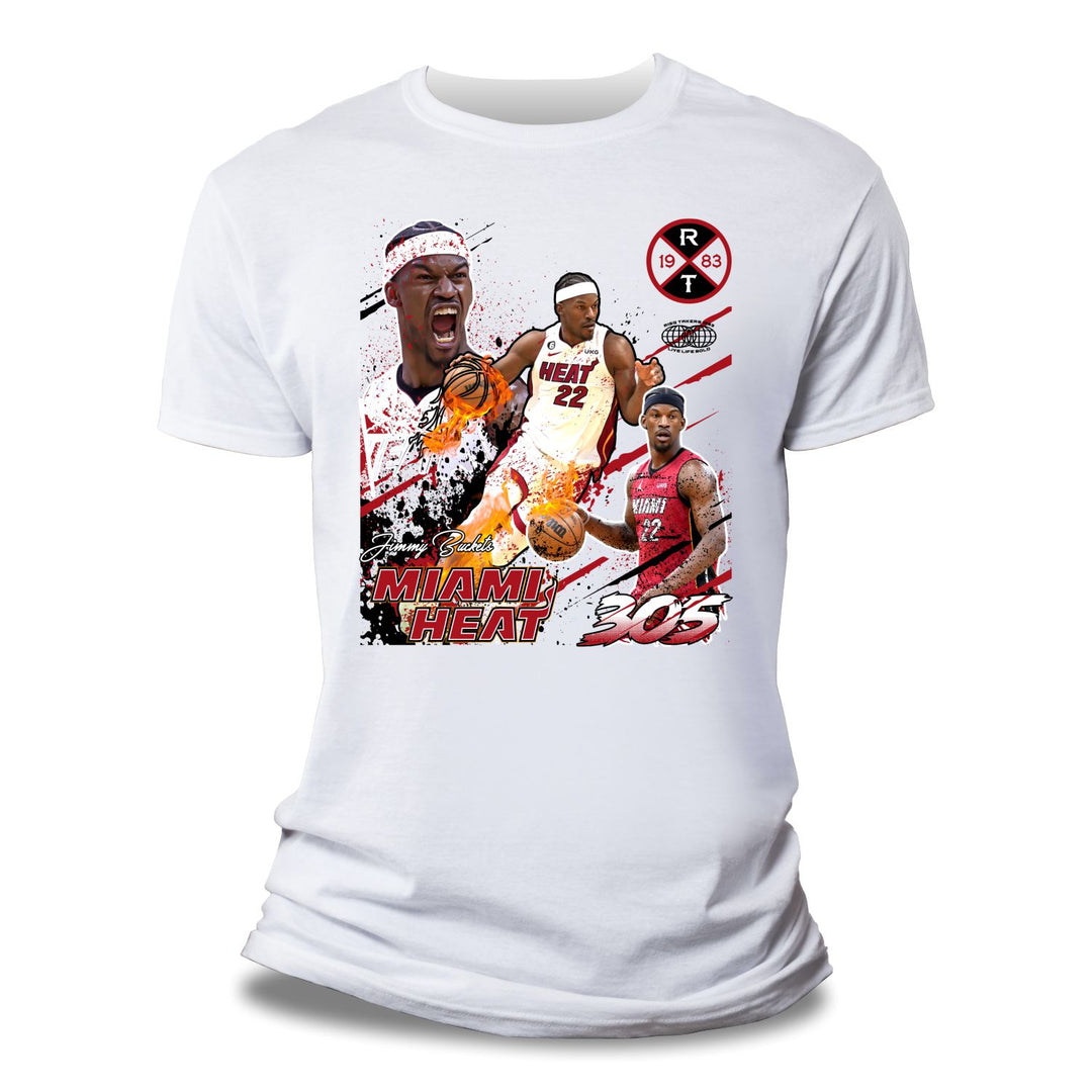 Risq Takers Miami Heat Jimmy Butler Shirt - White