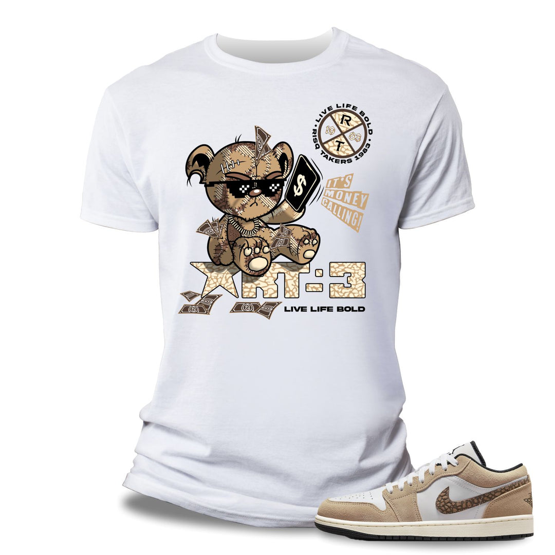 Risq Takers It's Money Calling T-Shirt Brown