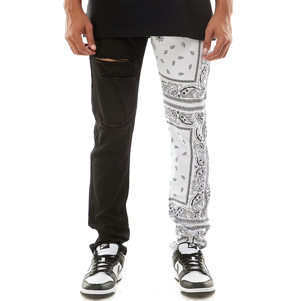 Bandana Pantalon De Combate Negro Set Uniforme De Combate (Negro