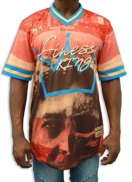 Risq Takers Finesse Kings Rust Flame Baseball Jersey