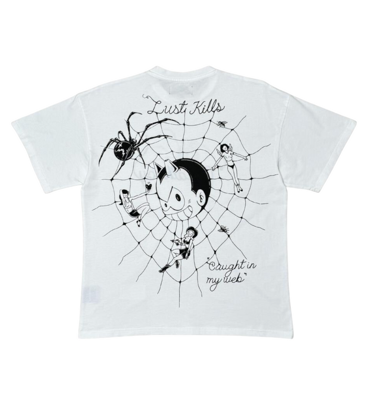Wrathboy Caught In The Web Tee Off White