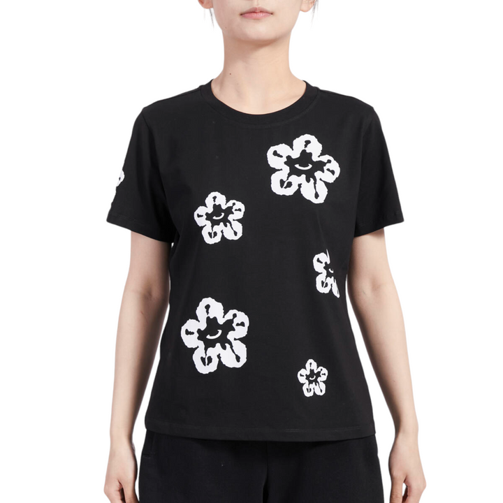 Roku Women Tear Drip Tee Black