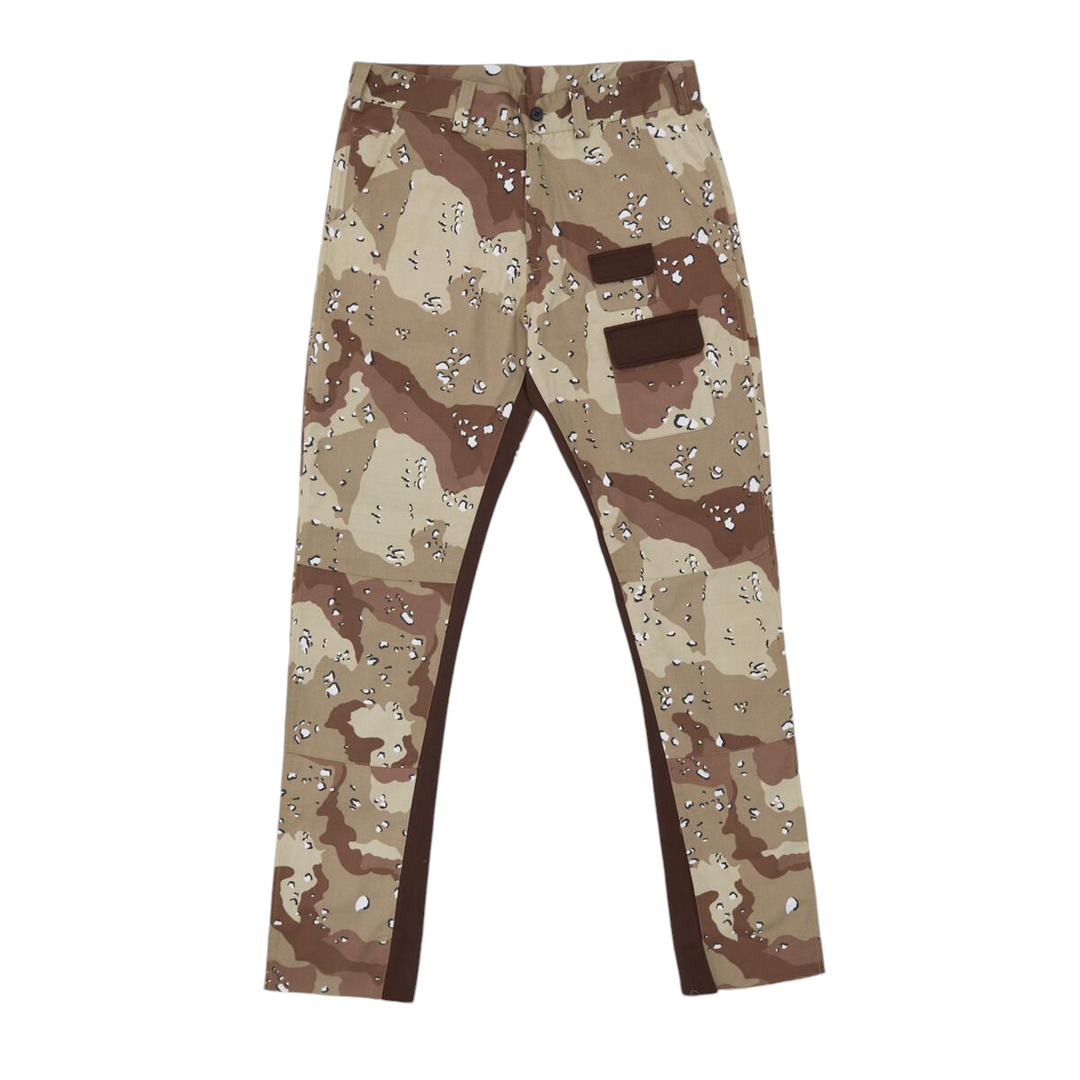 Flare Straight Camo Twill Pants Desert