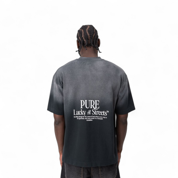 Pure Lucky Streets Tee Black Wash