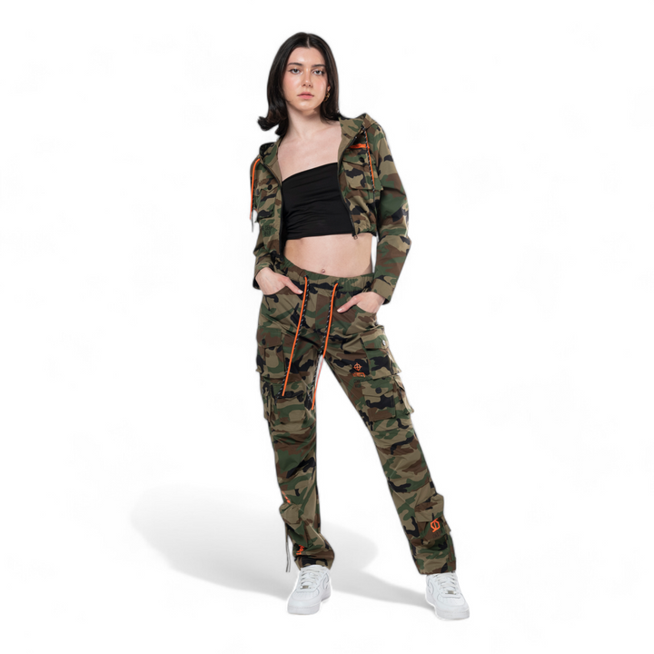 Smoke Rise Red Relaxed Utility Slouched Pants Hunting Camo