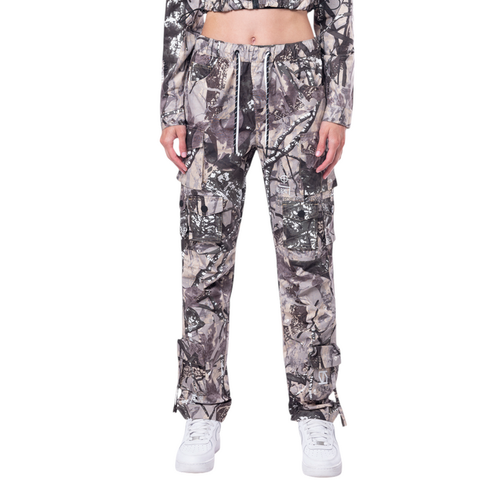 Smoke Rise Red Relaxed Utility Slouched Pants Wood Camo