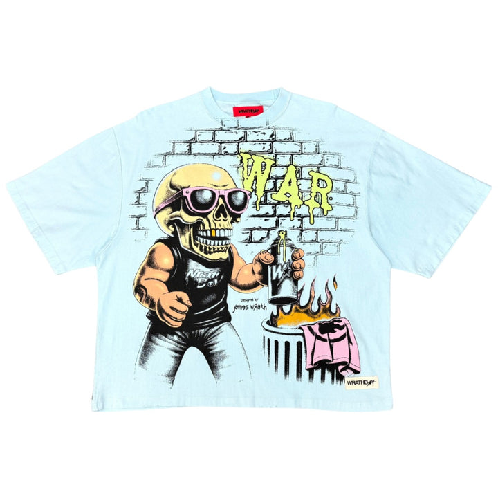 Wrathboy WB624 We Love Wrath Tee Light Blue