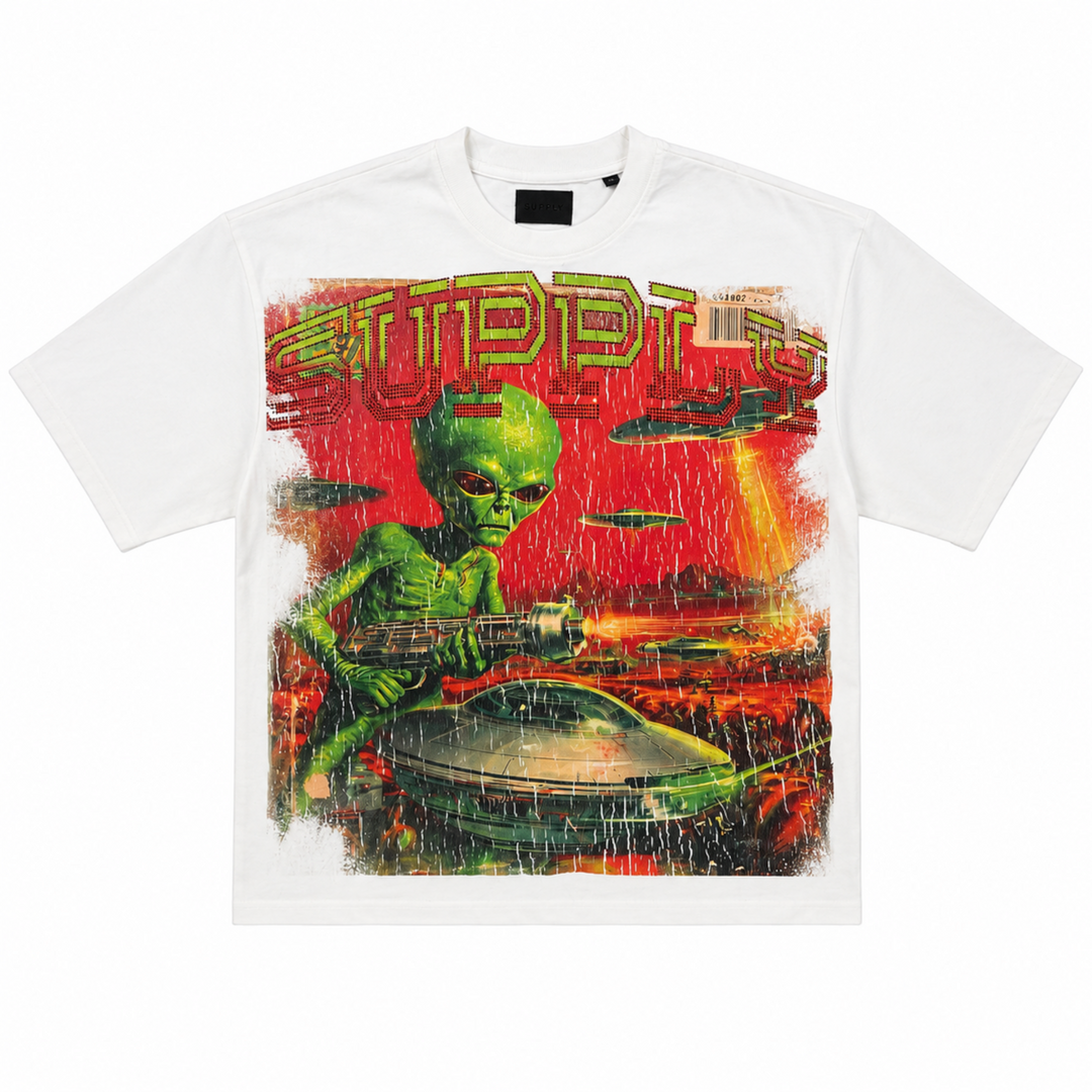 SUPPLY LA Invader Tee White