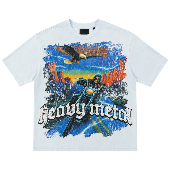 SUPPLY LA Heavy Metal Tee Light Blue