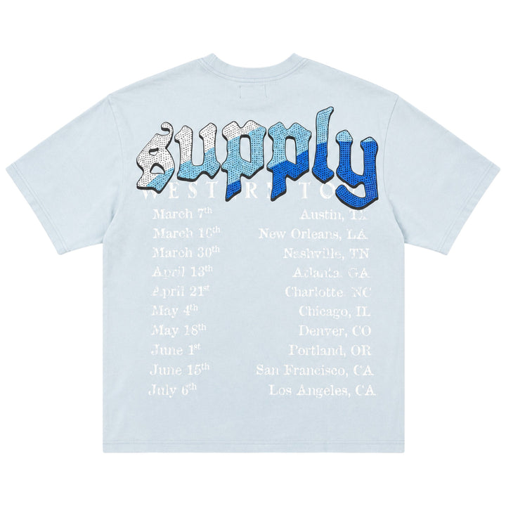 SUPPLY LA Heavy Metal Tee Light Blue
