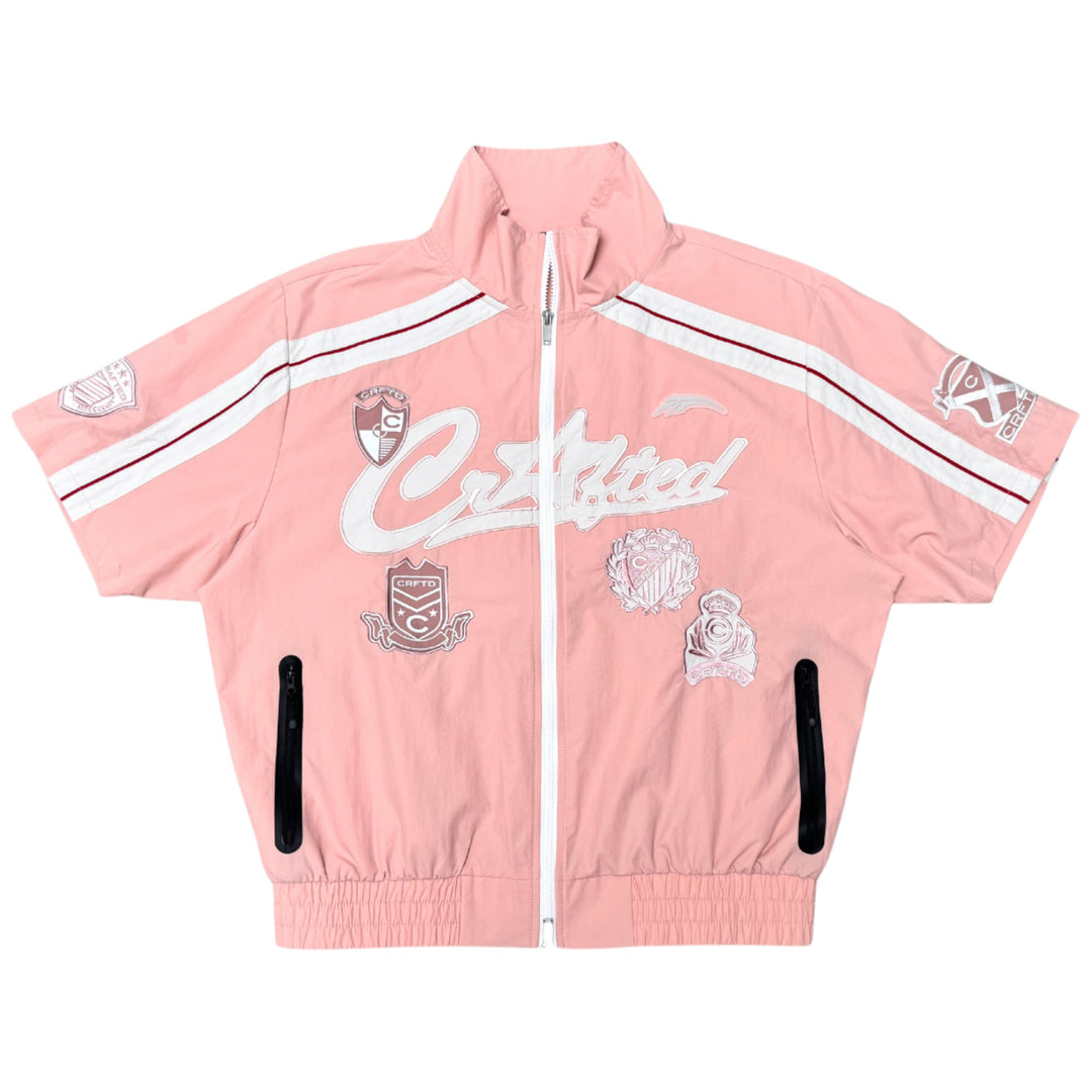 Crafted CR573/CR574 Nylon Top and Short Set Pink